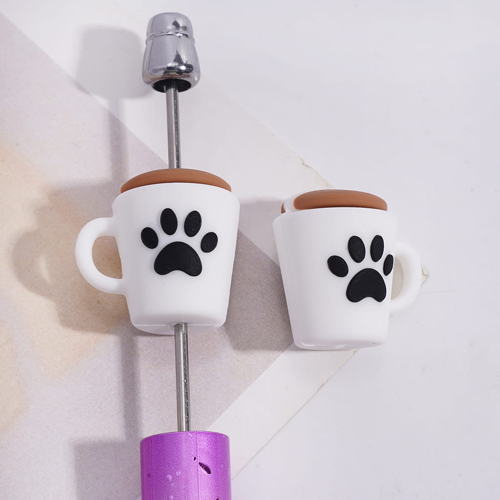 Silicone Focal Beads 3D Delicious Ice-Cream and Coffee Series