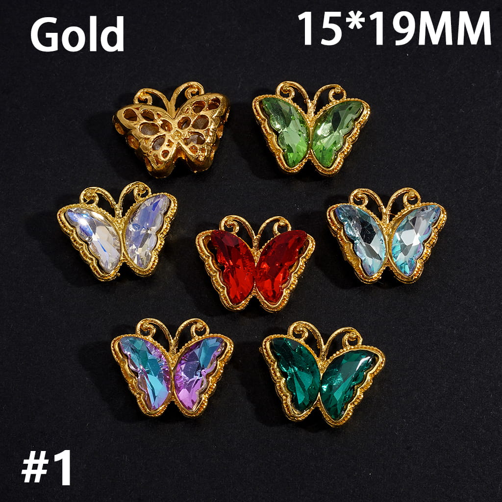 Exquisite Metal Beads with Bling Bling Rhinestones, Jewelry Accessories, Various Style (Please Read Description)