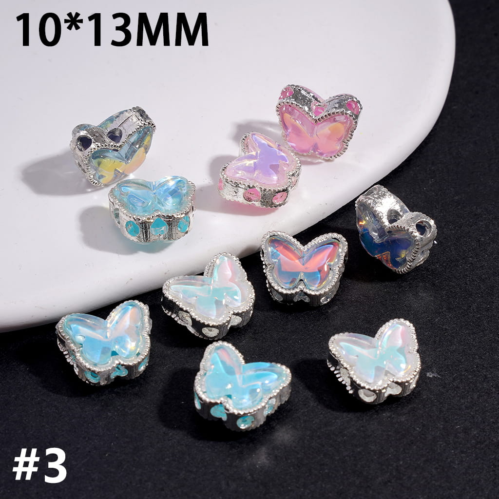 Exquisite Metal Beads with Bling Bling Rhinestones, Jewelry Accessories, Various Style (Please Read Description)