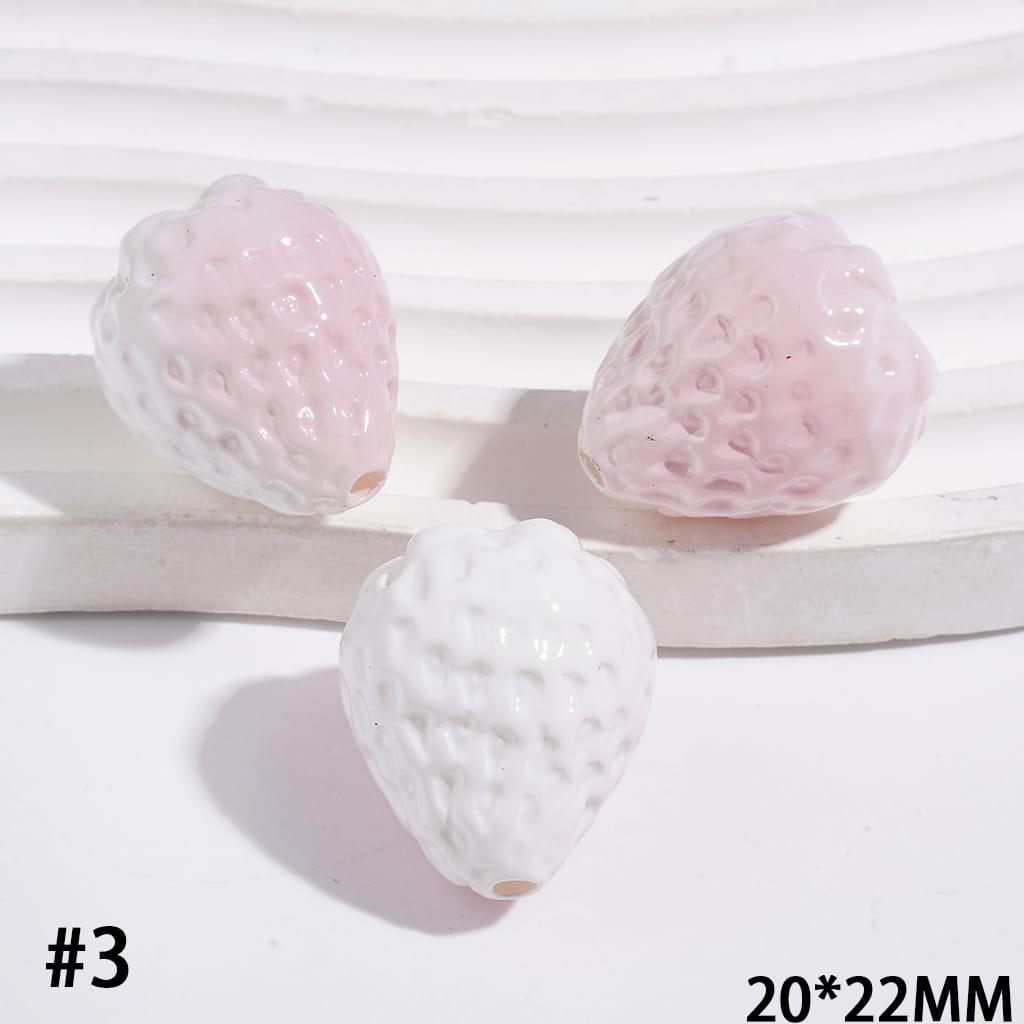 Acrylic Beads Strawberry Series, 20*22MM Mulit-Color
