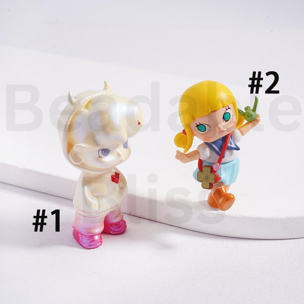 Cute Blind Box Dimo & Baby Moll Series Pop Mar Figures Jewelry Accessories (No Hole)