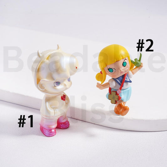 Cute Blind Box Dimo & Baby Moll Series Pop Mar Figures Jewelry Accessories (No Hole)