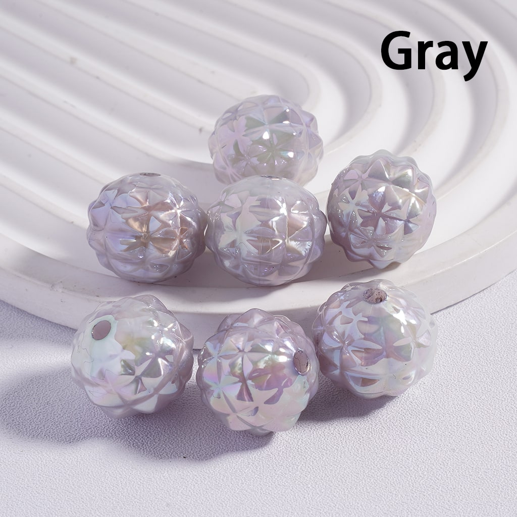 Disco Pineapple Acrylic Beads UV Coating in Solid Color, 16MM (Single Color is available for 200pcs(Whole Bag) Only)