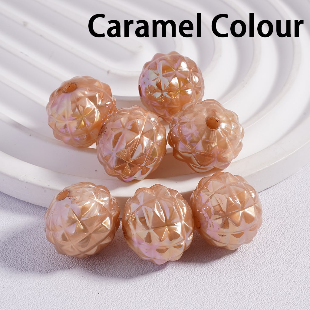 Disco Pineapple Acrylic Beads UV Coating in Solid Color, 16MM (Single Color is available for 200pcs(Whole Bag) Only)