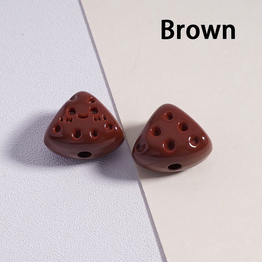 Acrylic Beads Mini Cute Fanshaped Smile Face Cheese in Solid Color, 12*15MM (Single Color is available for 300pcs(whole bag) Only)