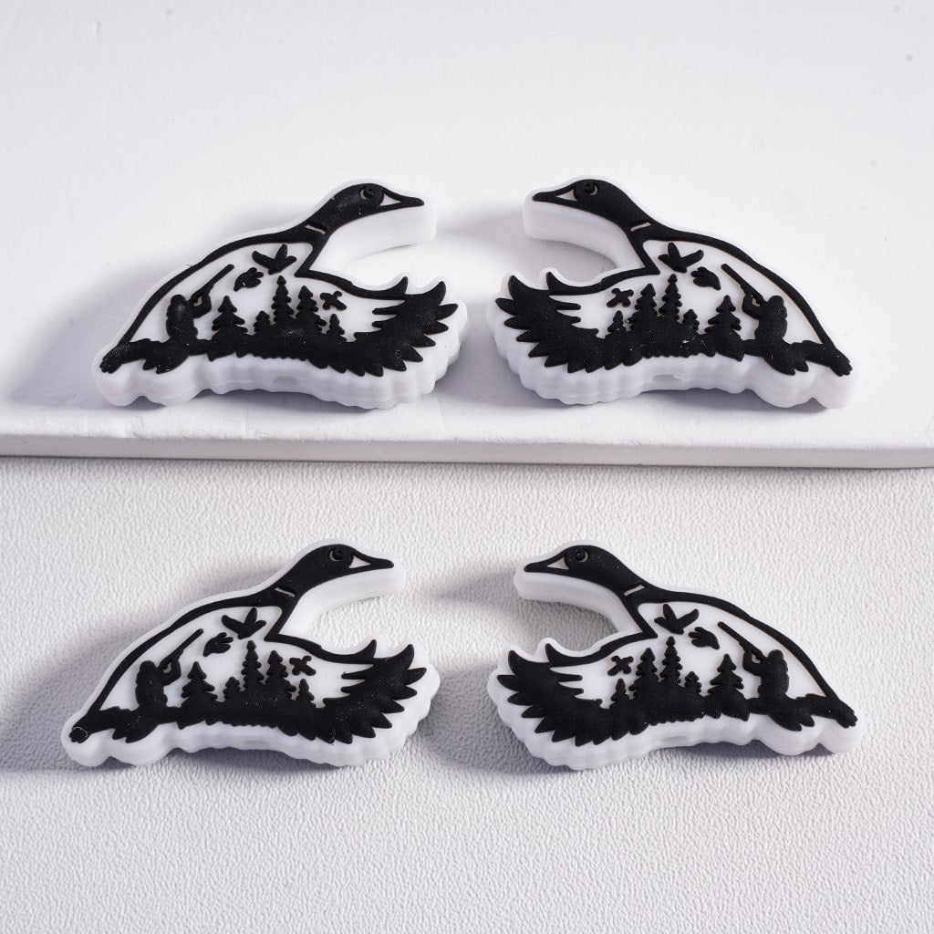 Silicone Focal Beads Hunting Series Hunting Dog Deer Wild Duck