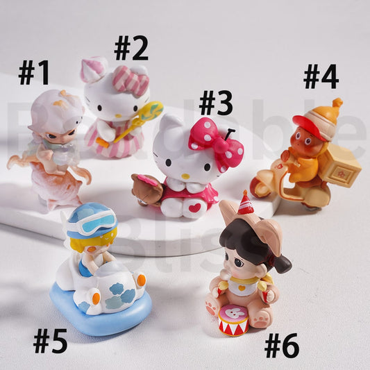 Cute Blind Box Hello Kitt & Dimo Twinkl Twinkl Be a Little Star Series Pop Mar Figures Jewelry Accessories (No Hole)