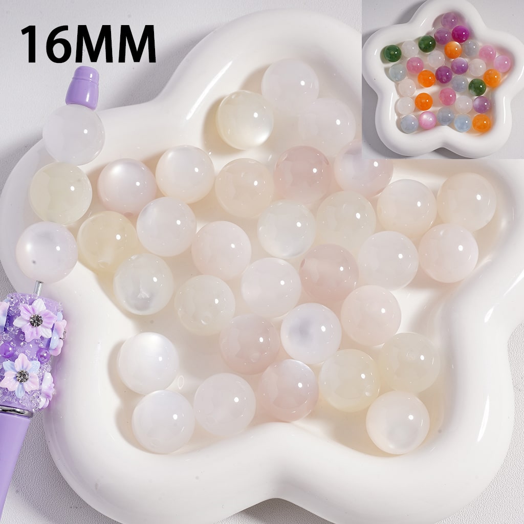 Acrylic Beads Color Changing Cat Eye Style, 16MM (Single Color is available for 200pcs(Whole Bag) Only)