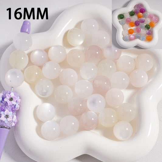 Acrylic Beads Color Changing Cat Eye Style, 16MM (Single Color is available for 200pcs(Whole Bag) Only)