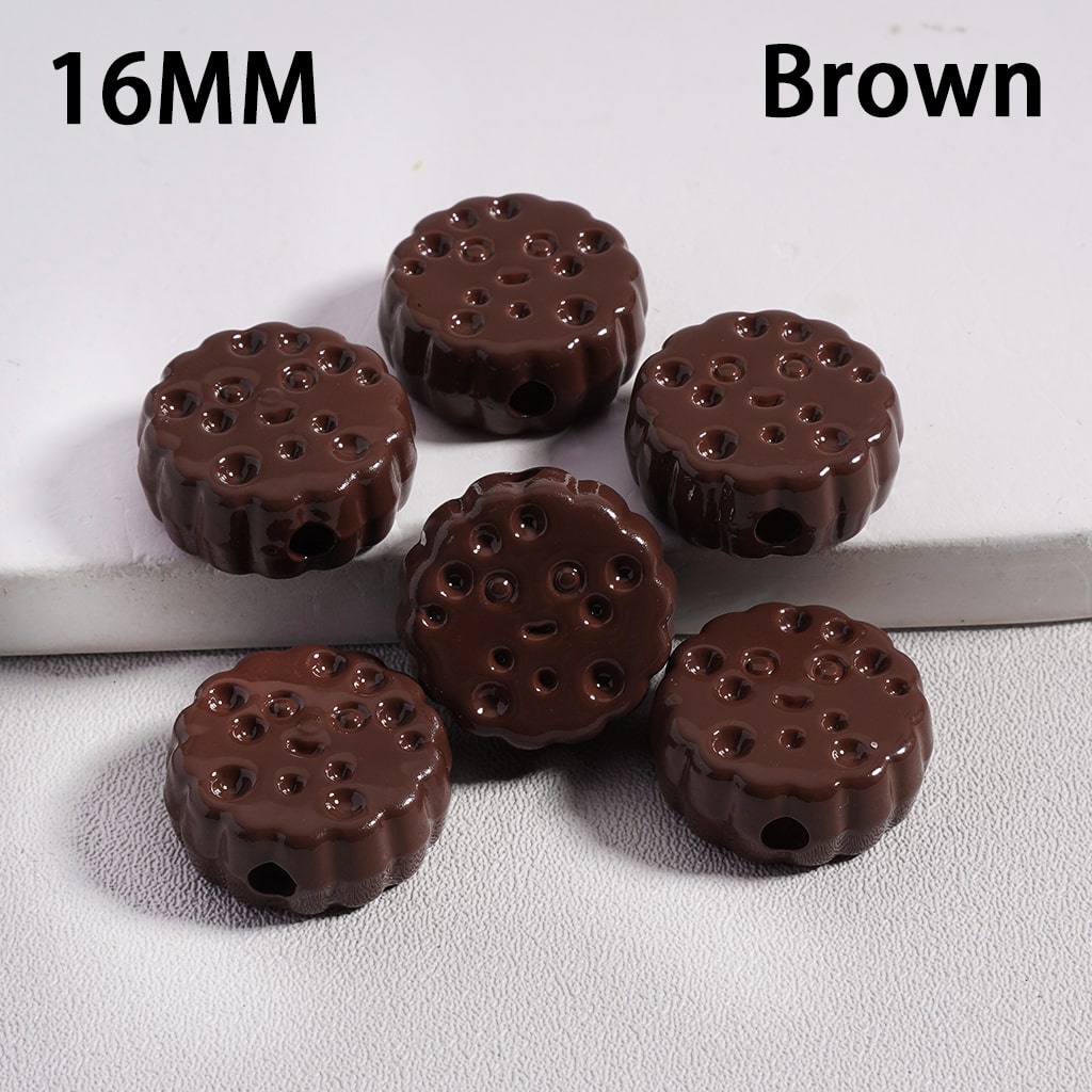 Acrylic Beads Smile Face Flat Round Cheese Cookie  in Solid Color, 16MM (Single Color is available for 300pcs(Whole Bag) Only)
