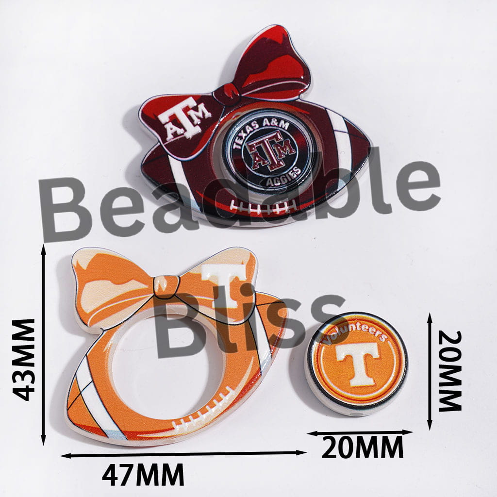 American College Team Collection Set Acrylic Beads (Please Read Description)
