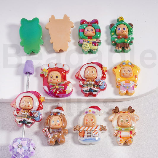 Acrylic Beads UV Coating Cute Twinkl Twinkl Be a Little Star Figure Pop Mar with Christmas Costume, Random Mix