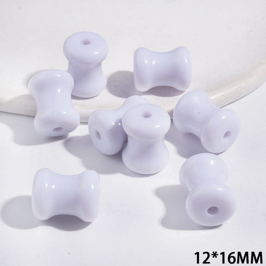 Acrylic Beads for DIY Bracelets Articular Bone Shape, 12*16MM