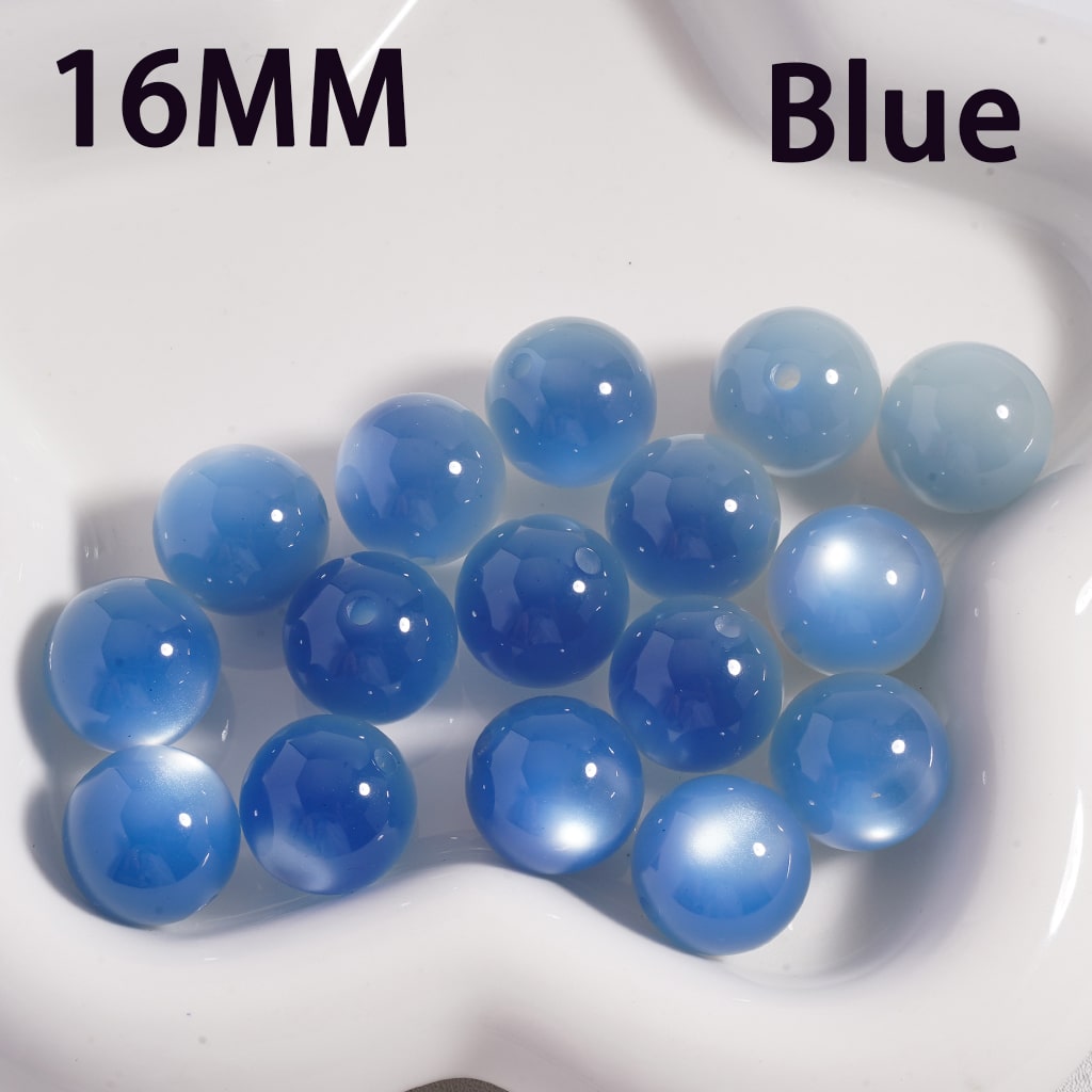 Acrylic Beads Color Changing Cat Eye Style, 16MM (Single Color is available for 200pcs(Whole Bag) Only)