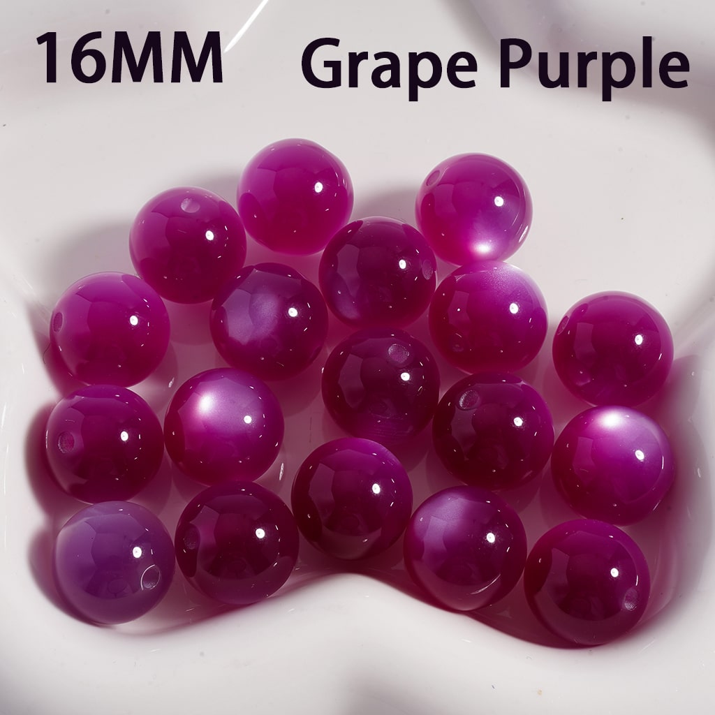 Acrylic Beads Color Changing Cat Eye Style, 16MM (Single Color is available for 200pcs(Whole Bag) Only)