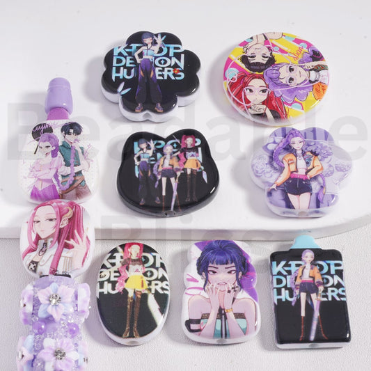 Acrylic Beads K-po Demo Hunte Series in Different Shapes Mix