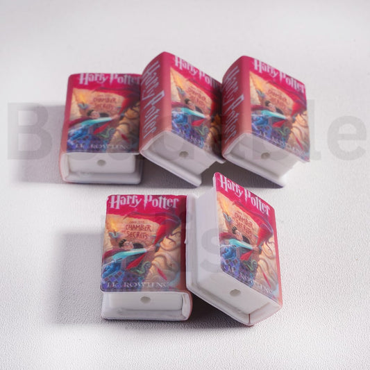 Silicone Focal Beads 3D Adhesive Mould Mini Cute Harr Potte and the Chambe of Secrets Series Books