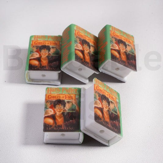 Silicone Focal Beads 3D Adhesive Mould Mini Cute Harr Potte and the Goble of Fir Series Books