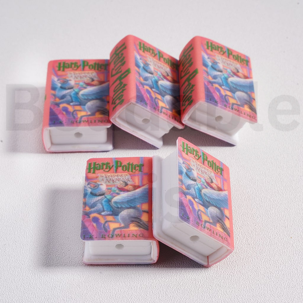 Silicone Focal Beads 3D Adhesive Mould Mini Cute Harr Potte and the Prisone of Azkaba Series Books