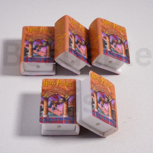 Silicone Focal Beads 3D Adhesive Mould Mini Cute Harr Potte and the Sorcere Ston Series Books