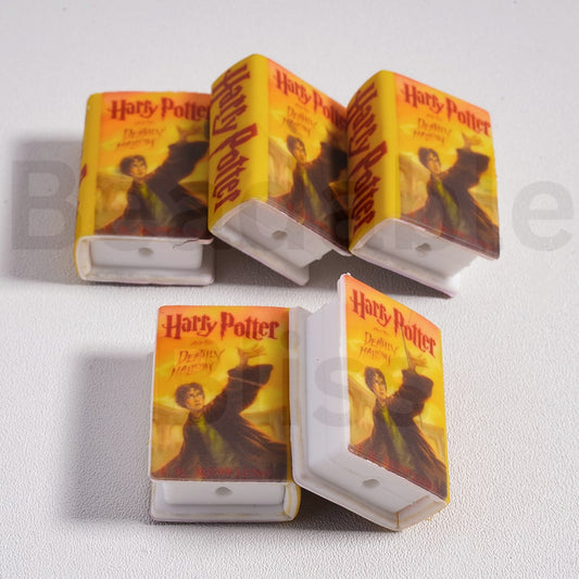 Silicone Focal Beads 3D Adhesive Mould Mini Cute Harr Potte and the Deathl Hallo Series Books