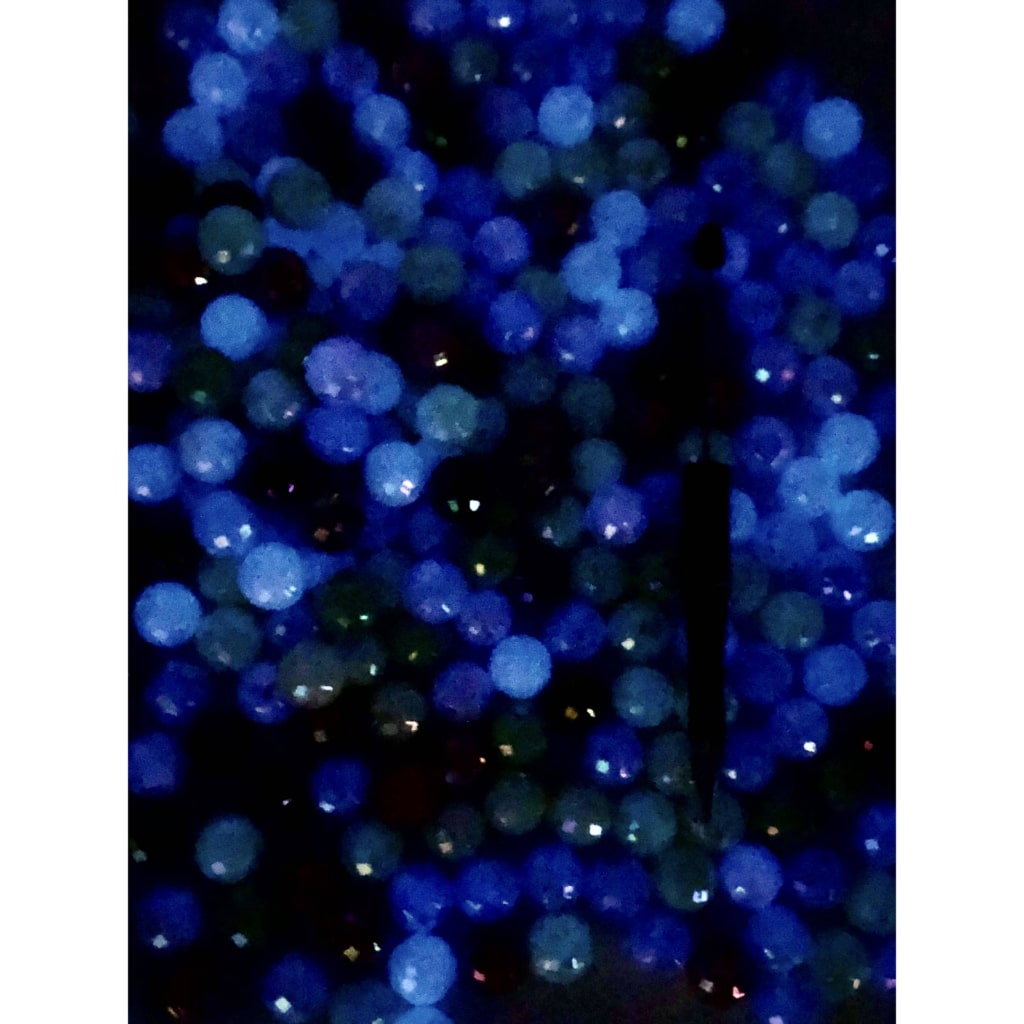 Glow in the Dark Luminous Faceted Disco Acrylic Beads 16mm Random mix