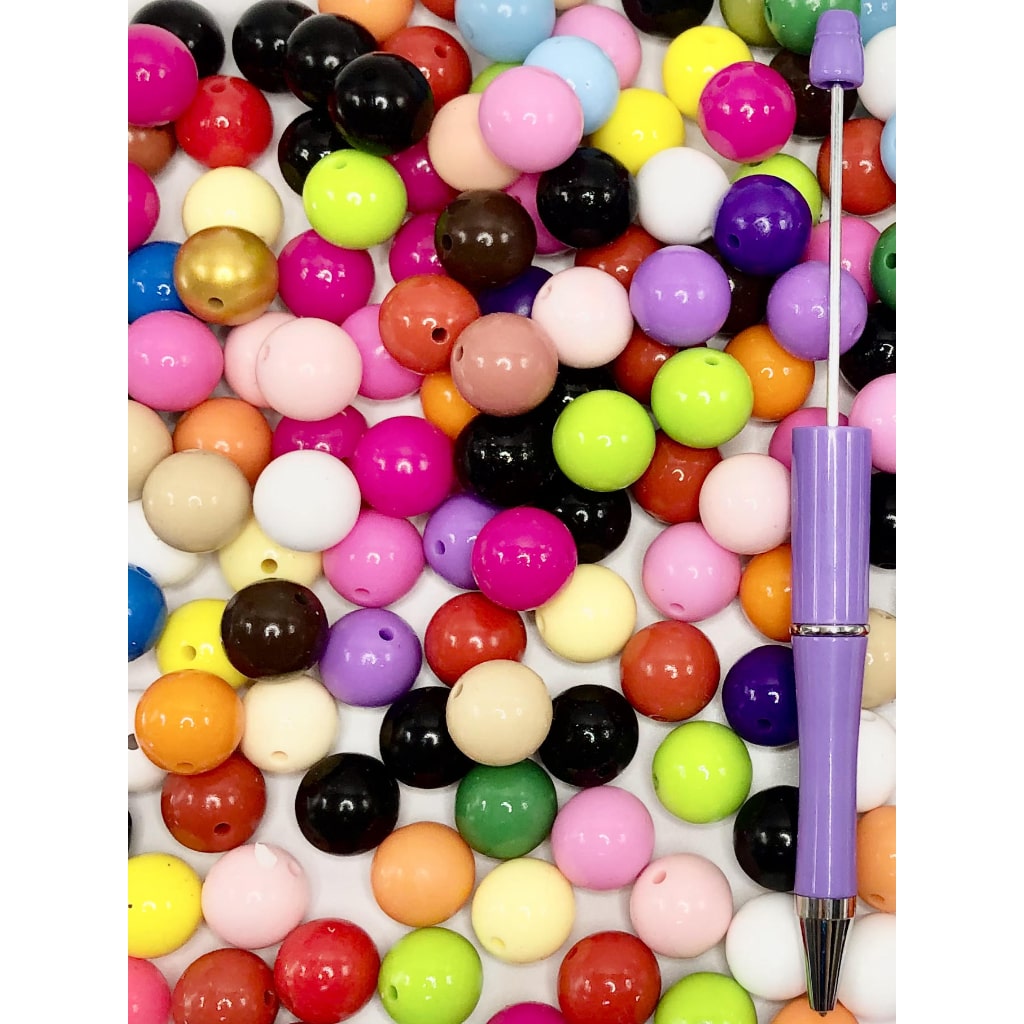 Extra Glossy Opal Silicone Beads, Solid Color, 15mm – Beadable Bliss