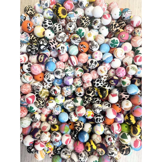 50 Number Beads White Cube Bulk Beads Wholesale 6mm Assorted Lot Mixed