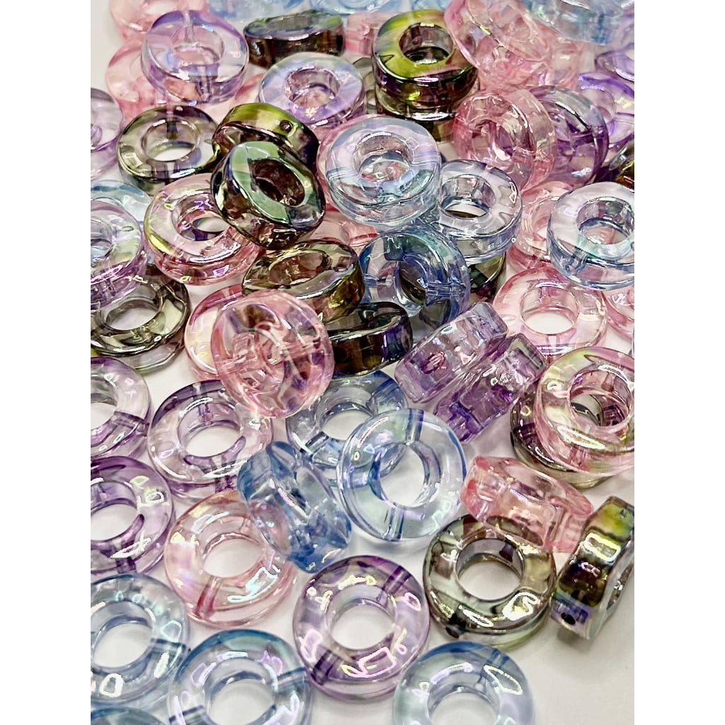 See Thru Round Shape Acrylic Beads Rings Frames Circles