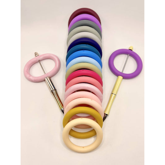 Soft Silicone Ring Frame Bead Circle Round Car Hanger Charm Loop 65mm