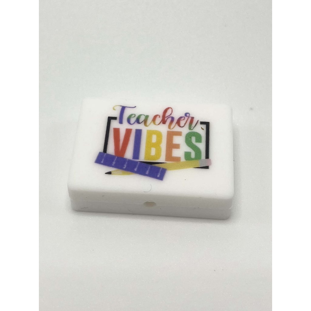 Teacher Vibes Silicone Focal Beads