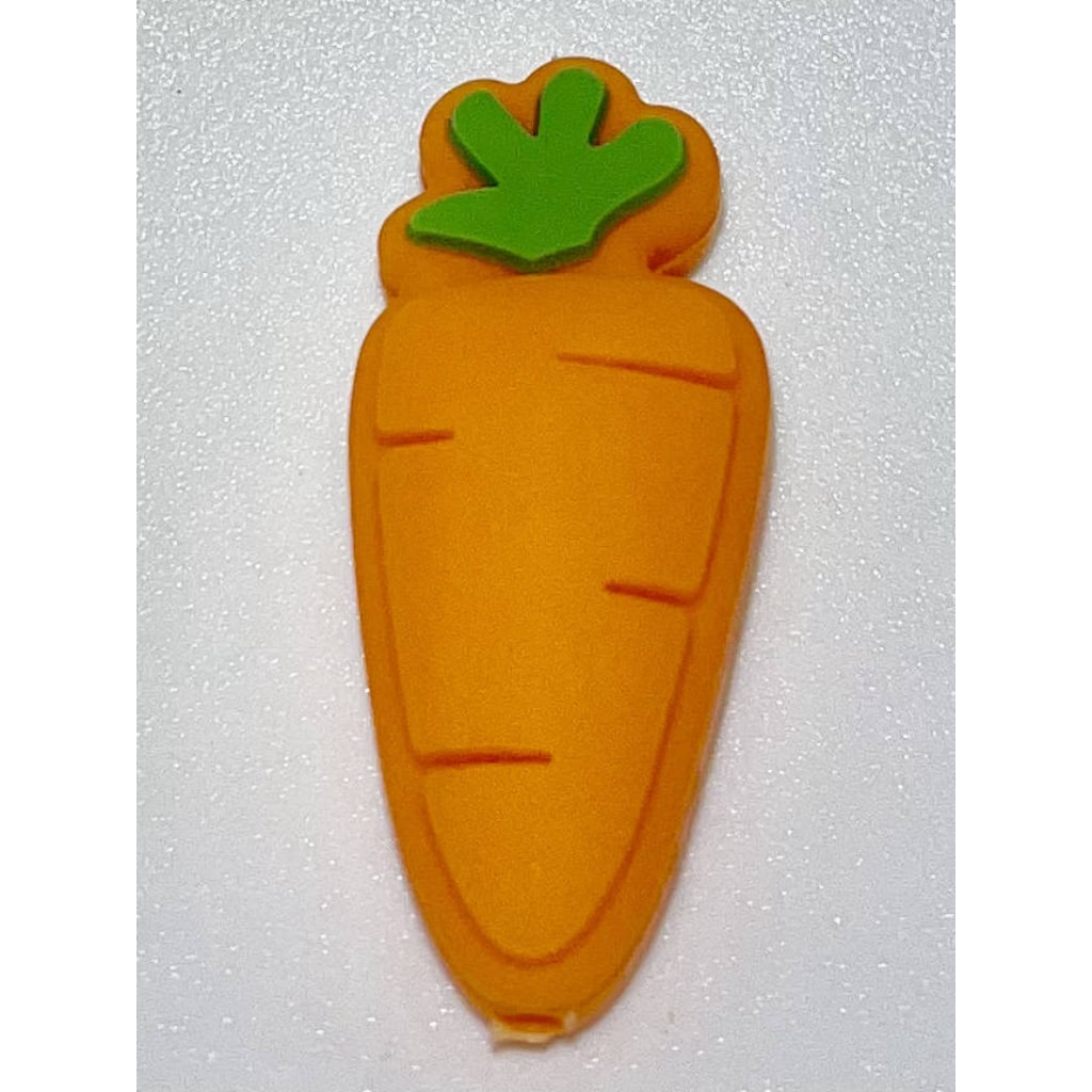 Carrot Vegetable Food Silicone Focal Beads