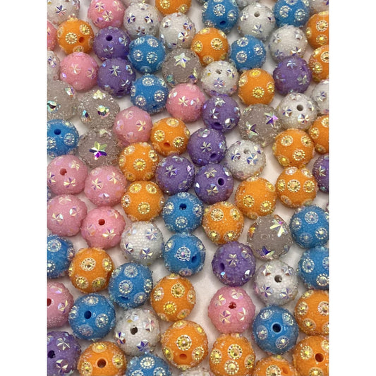 Starry Colorful Sparkling Rhinestone Beads Sugar Beads