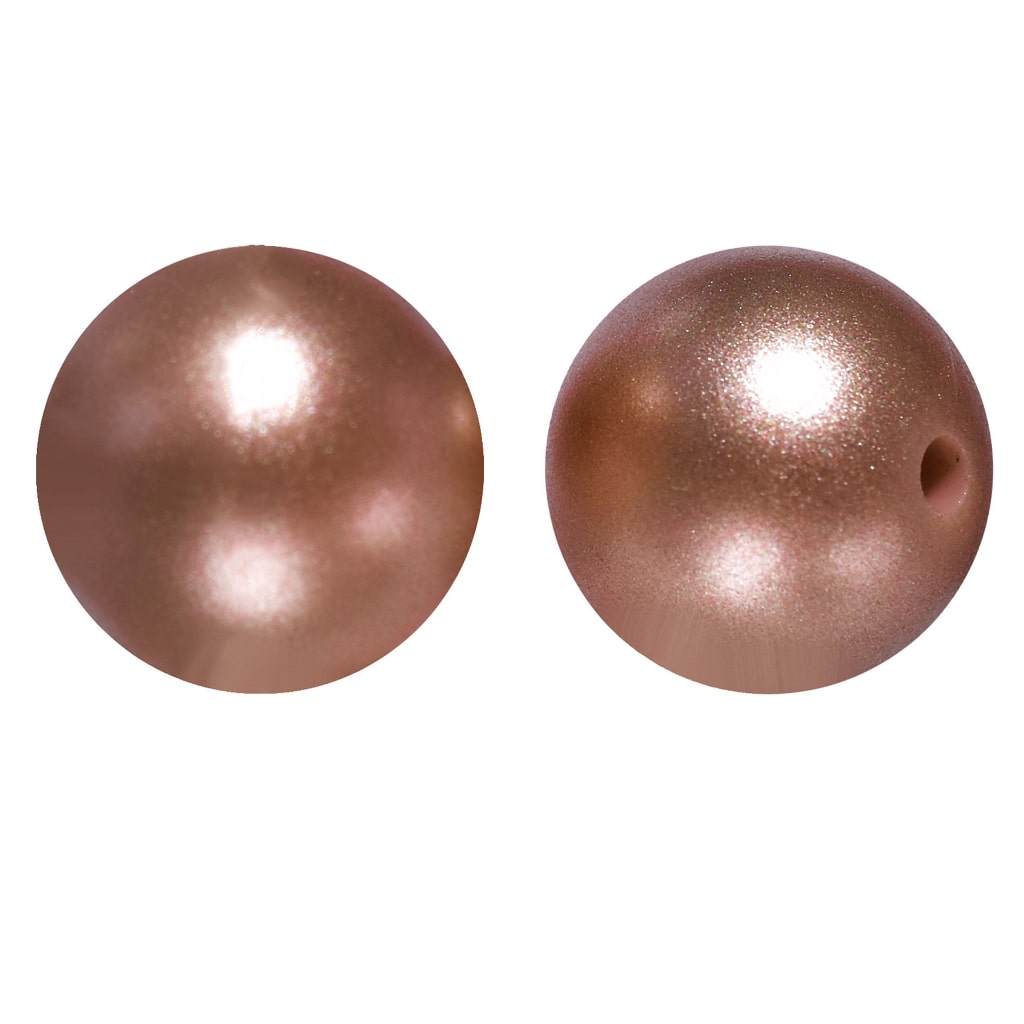 Metallic Finish Solid Color Opal Silicone Beads 15mm