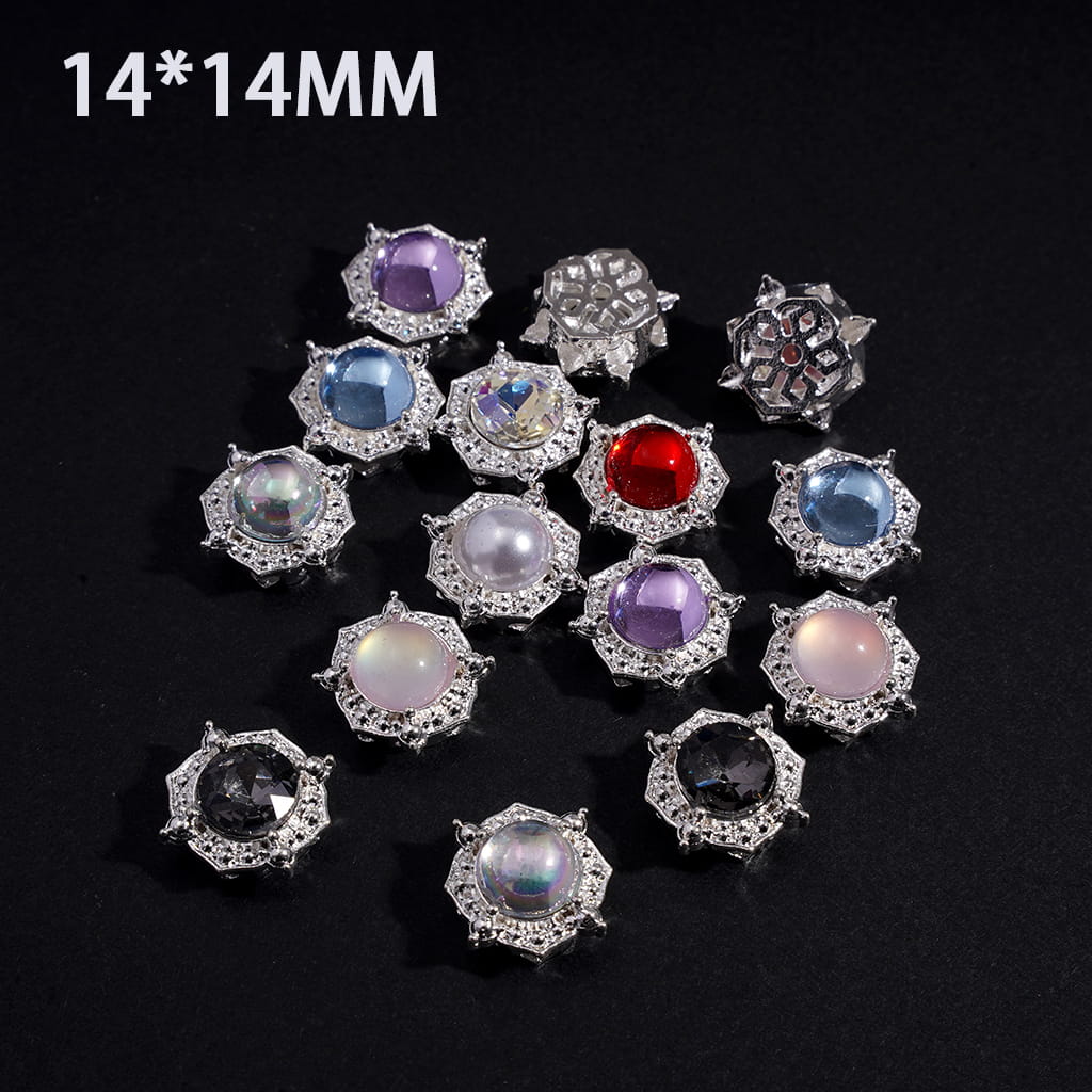 Fancy Alloy Beads with Shiny Rhinestones in Various Style, Jewelry Accessories (Please Read Description)