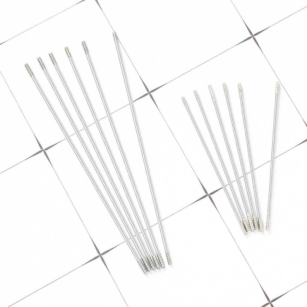 DIY Environmental Stainless Extender Steel Pole Stick for Beadable Pens, 97MM Long