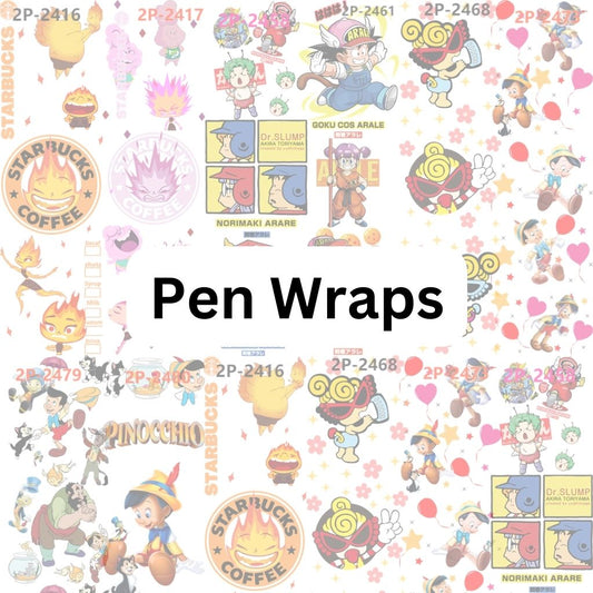 Sale for Pen Wraps in Instagram Live and Catalogs, 0.7$ for 1 Big Sheet (4 Small Pieces)  IMPORTANT: PLEASE READ DESCRIPTION