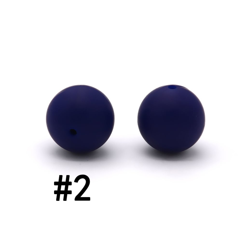 19mm Silicone Beads in Solid Colors, Big Size 19mm, Round Shape, Large