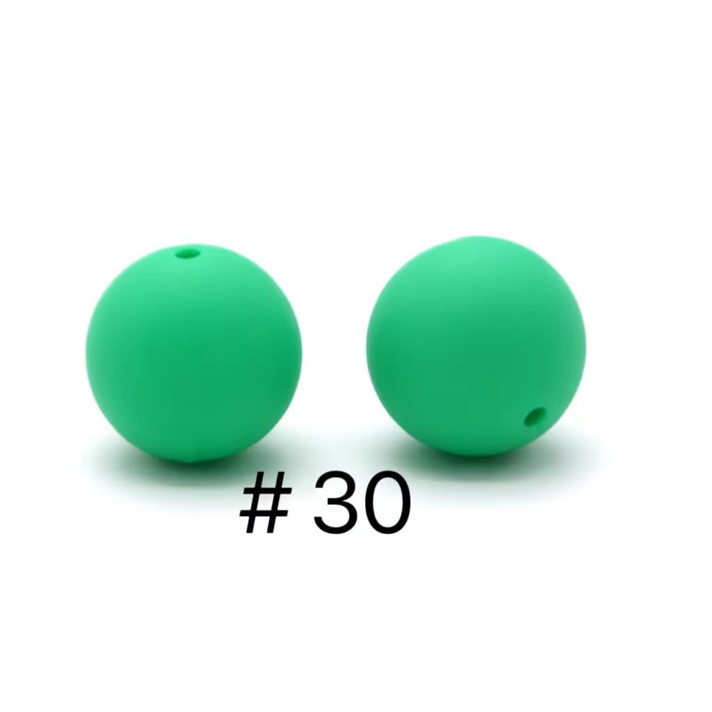 19mm Silicone Beads in Solid Colors, Big Size 19mm, Round Shape, Large