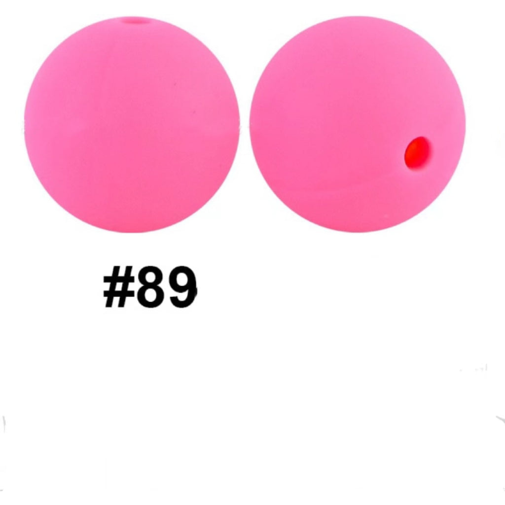 19mm Silicone Beads in Solid Colors, Big Size 19mm, Round Shape, Large