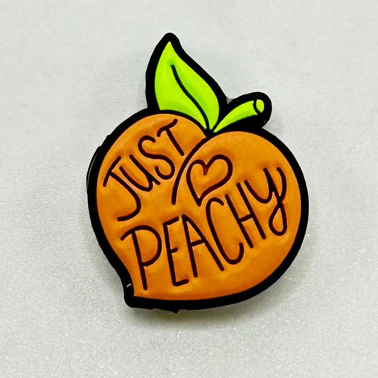 Just Peachy Vibes Only Sexy Silicone Focal Beads