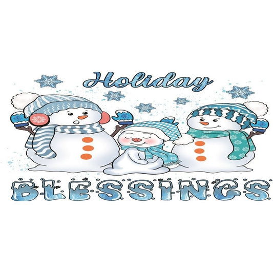 H-732, Cup Wraps Transfer Stickers Tumblers, 16 Oz, 240x110mm, Winter Holiday Blessings