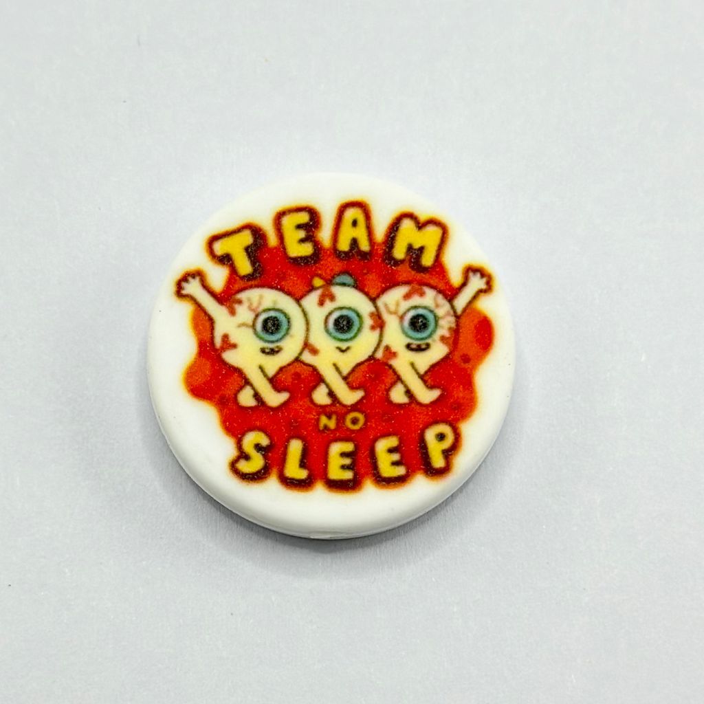 Sleep Less Owl Sleepless Guardians Team No Sleep Night Owl Silicone Focal Bead ...