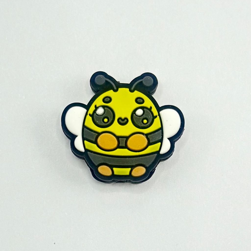 Bumble Bee Beads, Cute Little Bumble Bee Shaped Silicone Focal Beads