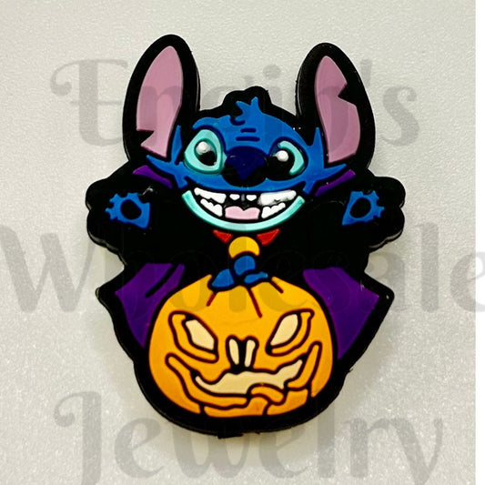 Stitc Cartoon Monster Halloween Magician Vampire Pumpkin Silicone Focal Beads