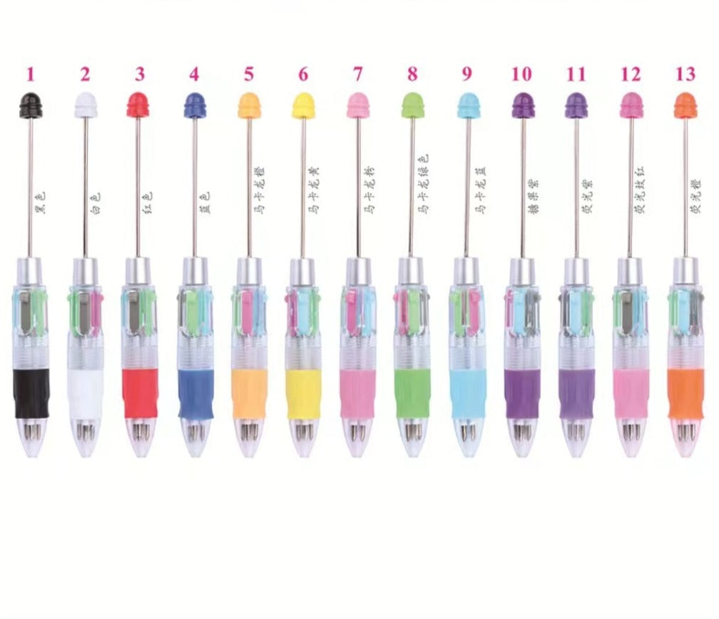 DIY Beadable Multi 4 Colors Ink Pens – Beadable Bliss