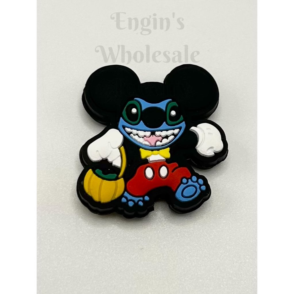 Mickey Mouse character with a sinister expression on a white background

