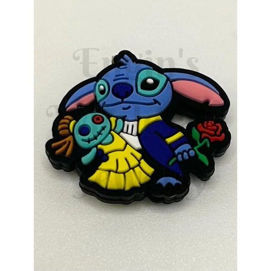 Astro Scruff with Flower Dolls Silicone Focal Beads