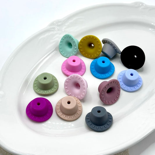 Cowboy Hats 3D Silicone Focal Beads