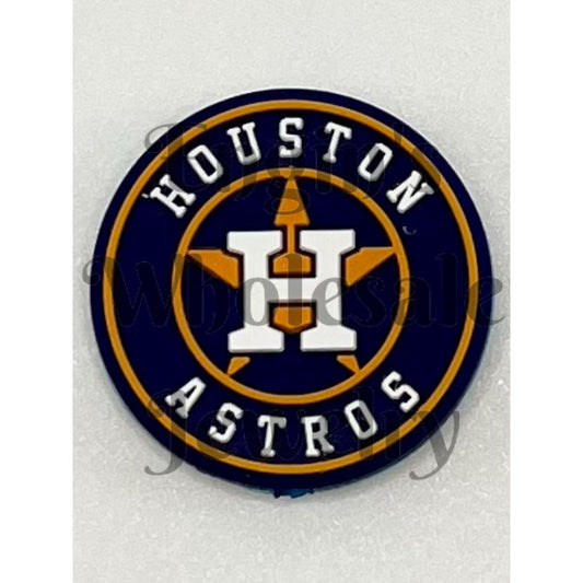 Houston Astros logo on a textured surface

